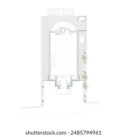 floor plan from ground floor for basement or car parking