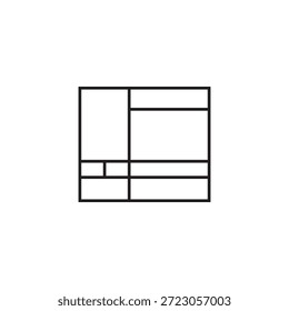 ícone de planta de chão desenho de elemento de ilustração