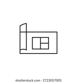 floor plan icon illustration element design
