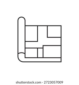 ícone de planta de chão desenho de elemento de ilustração