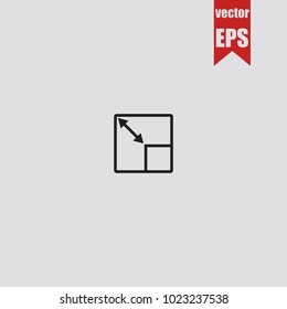 Floor plan icon in trendy isolated on grey background.Vector illustration.