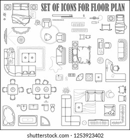 furniture vector plan