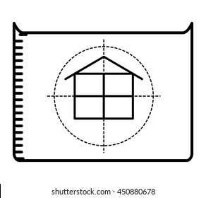 floor plan  isolated icon design, vector illustration  graphic 