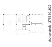 floor plan of a large building with a strong structure