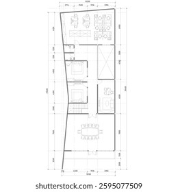 floor plan of a large office