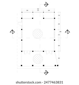 floor plan of the mosque