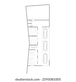 floor plan for office with black and white sketch