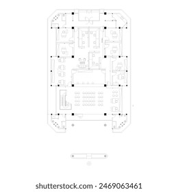 floor plan of an office building