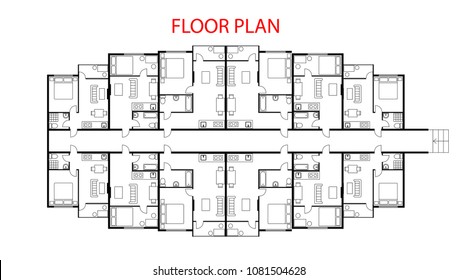 Plan Wohnung Stock Vectors Images Vector Art Shutterstock