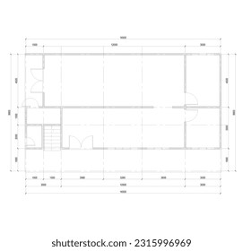 plano de planta de una cocina o restaurante público cocina especial