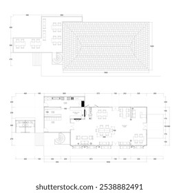 The floor plan of the restaurant is large with a rooftop for the restaurant too