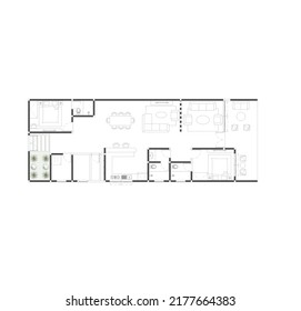 floor plan for room arrangement and furniture arrangement for interior plan