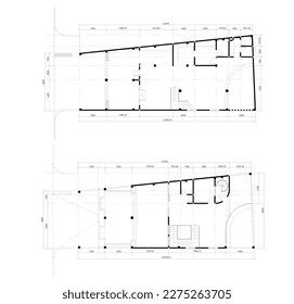 boceto de la cafetería y la panadería