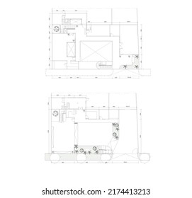 floor plan sketch with dimensions