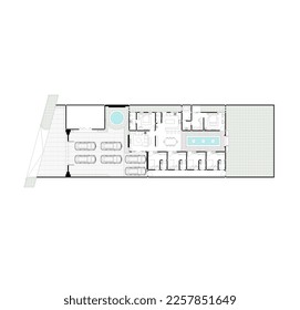 floor plan sketch of the inn or apartment