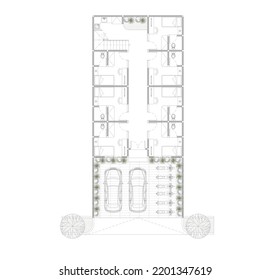 Floor Plan Sketch Interior Plan Building Stock Vector (Royalty Free ...