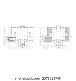 floor plan sketch of a large mosque