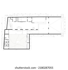 floor plan sketches for buildings that have large open spaces