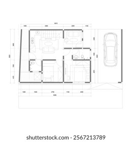 floor plan for a small area with the right furniture or interior arrangement