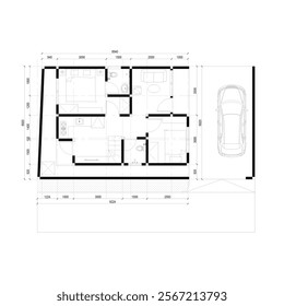 floor plan for a small area with the right furniture or interior arrangement