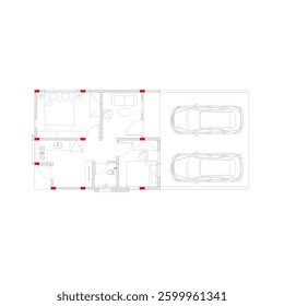 floor plan of a small house for a small family
