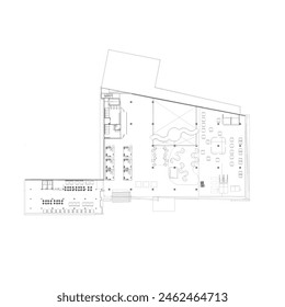 floor plan of the supermarket building