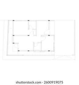 floor plan of a tiny house for a small family