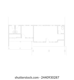 floor plan of a tiny space building