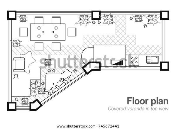 Floor Plan Top View Interior Design Stock Image Download Now