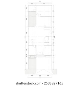 planta de chão com layout de parede que se encaixa as dimensões declaradas