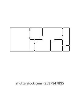 plantas de chão ou layouts de parede para residências