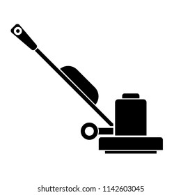 Floor Sander silhouette icon. Clipart image isolated on white background