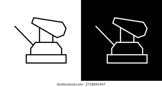 Icono de la máquina de lijado de piso. Ilustración negra aislada para gráfico y Diseño web.