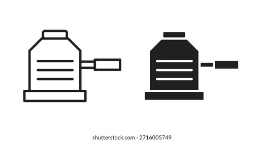 Conceito de ícone de máquina de lixar piso para infográfico, site ou aplicativo.