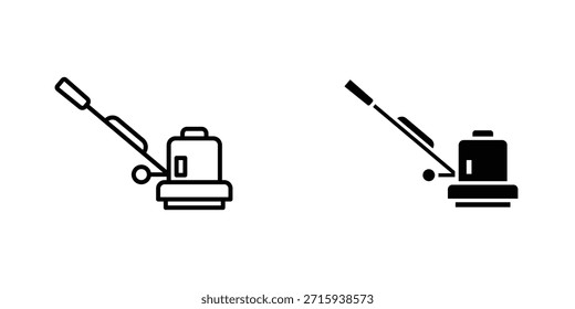 Bodenschleifmaschine Symbol Design Sammlung. Vektorzeichen und Symbol für UI-Designs