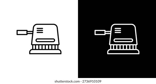 Floor sanding machine icon with Editable stroke. Pixel perfect.