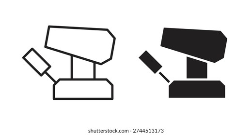 Floor sanding machine icon. linear style sign for mobile concept and web design.