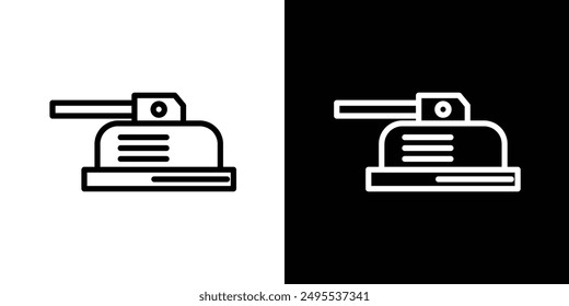 Floor sanding machine line icon vector illustration set.