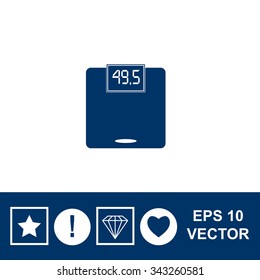 Floor scale vector icon.