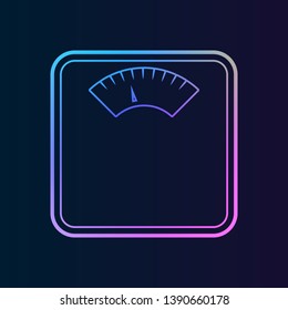 The Floor Scales, balance, weigher, weighing-machine nolan icon. Simple thin line, outline vector of Gym icons for UI and UX, website or mobile application