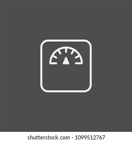 Floor scales flat vector icon