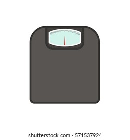Floor scales icon