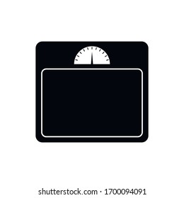 Floor scales icon isolated on white background, Vector illustration