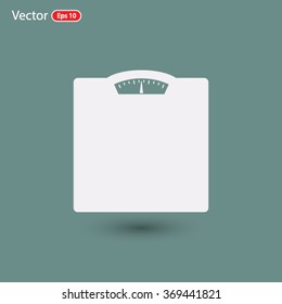 floor scales icon. One of set web icons