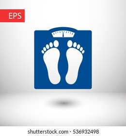 floor scales icon. One of set web icons