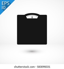 floor scales icon. One of set web icons