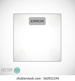 Floor scales icon vector