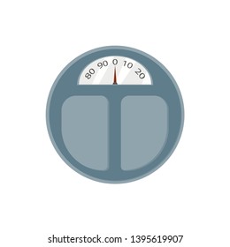 floor scales on white background in flat style