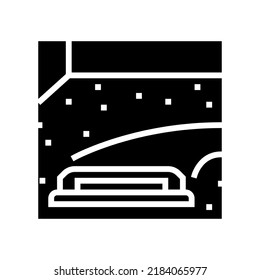 floor screed glyph icon vector. floor screed sign. isolated symbol illustration