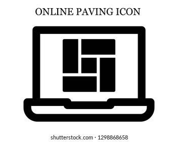 Floor search icon. Editable Floor search icon for web or mobile.